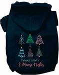 Load image into Gallery viewer, Twinkle Lights, Merry Nights Christmas Pet Hoodie