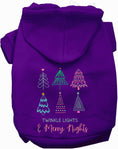 Load image into Gallery viewer, Twinkle Lights, Merry Nights Christmas Pet Hoodie
