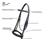 ExionPro Padded Hunter Bridle with Reins