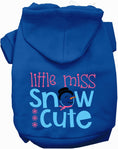 Load image into Gallery viewer, Little Miss Snow Cute Pet Hoodie