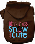 Load image into Gallery viewer, Little Miss Snow Cute Pet Hoodie