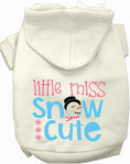 Load image into Gallery viewer, Little Miss Snow Cute Pet Hoodie