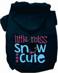 Load image into Gallery viewer, Little Miss Snow Cute Pet Hoodie