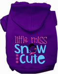 Load image into Gallery viewer, Little Miss Snow Cute Pet Hoodie