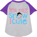 Load image into Gallery viewer, Little Miss Snow Cute Pet Raglan Shirt