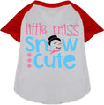 Load image into Gallery viewer, Little Miss Snow Cute Pet Raglan Shirt