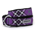 Bias Plaid Purple Bow Tie