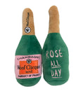 Load image into Gallery viewer, Woof Clicquot Rose' Champagne Bottle Plush Toy