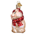 Load image into Gallery viewer, Snowy Pig Ornament - Southlake Paws