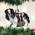 Load image into Gallery viewer, Black/white King Charles Spani Ornament - Southlake Paws