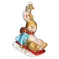Load image into Gallery viewer, Peter Rabbit On Sled Ornament - Southlake Paws