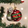 Load image into Gallery viewer, Playful Christmas Mouse Ornament - Southlake Paws