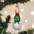 Load image into Gallery viewer, Piglet On Snowball Ornament