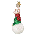 Load image into Gallery viewer, Piglet On Snowball Ornament