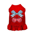 Load image into Gallery viewer, The “Cherry Jubilee Americana” Dress (Available in White & Red)