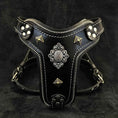 Load image into Gallery viewer, The ''Aztec'' harness Black Small to Medium Size