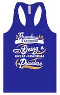 Load image into Gallery viewer, Priceless Great Grandma Women's Racerback Tank