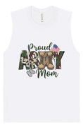 Load image into Gallery viewer, Proud Army Mom Muscle Tank