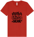Load image into Gallery viewer, Mother of the Freakin Year Unisex V-Neck Shirt