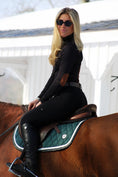 Load image into Gallery viewer, Jump Saddle Pad | Green- Black & White