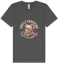 Load image into Gallery viewer, Gentle Parenting Drop Out Unisex V-Neck Shirt