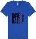 Load image into Gallery viewer, Baseball Mama Unisex V-Neck Shirt