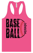 Load image into Gallery viewer, Baseball Mama Women's Racerback Tank