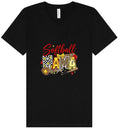 Load image into Gallery viewer, Softball Mama Unisex V-Neck Shirt