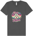 Load image into Gallery viewer, Retro Dog Mom Unisex V-Neck Shirt