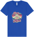 Load image into Gallery viewer, Retro Dog Mom Unisex V-Neck Shirt