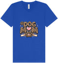 Load image into Gallery viewer, Leopard Print Dog Mom Unisex V-Neck Shirt