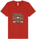 Load image into Gallery viewer, Leopard Print Dog Mom Unisex V-Neck Shirt