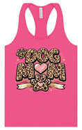 Load image into Gallery viewer, Leopard Print Dog Mom Women's Racerback Tank
