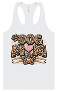 Load image into Gallery viewer, Leopard Print Dog Mom Women's Racerback Tank