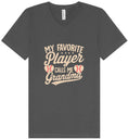Load image into Gallery viewer, My Favorite Baseball Player Calls Me Grandma Unisex V-Neck Shirt