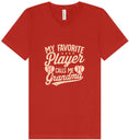 Load image into Gallery viewer, My Favorite Baseball Player Calls Me Grandma Unisex V-Neck Shirt