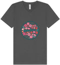 Load image into Gallery viewer, Flowers for Grandma Unisex V-Neck Shirt