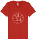 Load image into Gallery viewer, Biblical Gigi Unisex V-Neck Shirt
