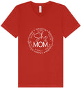 Load image into Gallery viewer, Biblical Mom Unisex V-Neck Shirt