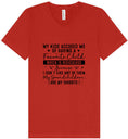 Load image into Gallery viewer, Grandchildren are my Favorite Unisex V-Neck Shirt