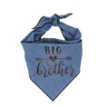 Load image into Gallery viewer, Big Brother Denim Dog Bandana | Pregnancy, Birth, Adoption, New Puppy, Baby Announcement - Southlake Paws