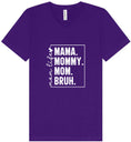 Load image into Gallery viewer, Mom. Bruh. Unisex V-Neck Shirt