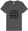 Load image into Gallery viewer, Losing My Mind One Kid at a Time Unisex V-Neck Shirt