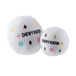 White Chewy Vuiton Ball by Haute Diggity Dog
