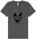 Load image into Gallery viewer, Chicken Mom Unisex V-Neck Shirt