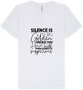 Load image into Gallery viewer, Silence is Suspicious Unisex V-Neck Shirt
