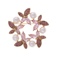 Load image into Gallery viewer, Enchanted Crystal & Faux Pearl Butterfly Symphony Pin