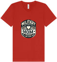 Load image into Gallery viewer, Proud Military Mom Unisex V-Neck Shirt
