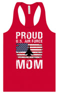 Load image into Gallery viewer, Proud Air Force Mom Women's Racerback Tank