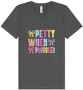 Load image into Gallery viewer, Petty When Provoked Unisex V-Neck Shirt